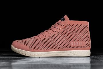 Men's Nobull Rose Suede Mid Trainers Rose | SG L2344I